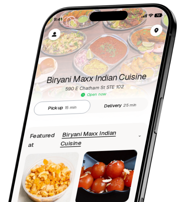 Biryani Maxx Indian Cuisine app preview