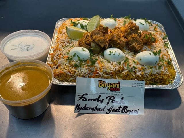 Goat Biryani.