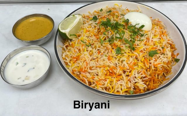 Tawa Lamb Biryani.