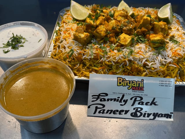 Paneer Biryani.