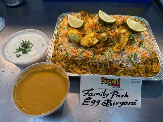 Egg Biryani.