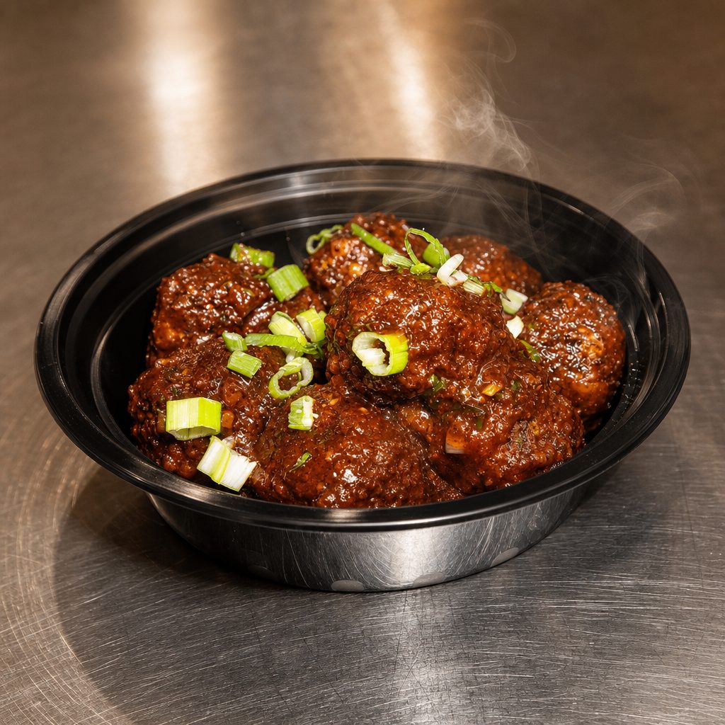 Veg Manchurian.