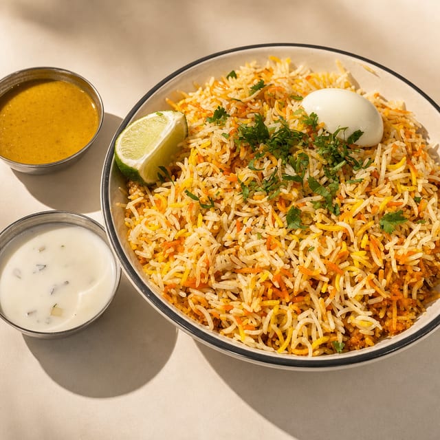 Paneer Biryani.