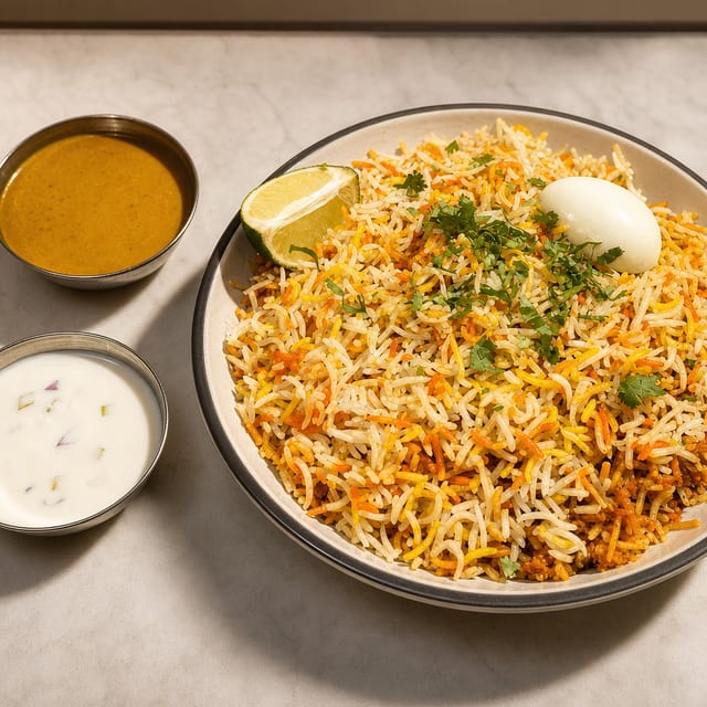 Shrimp Biryani.
