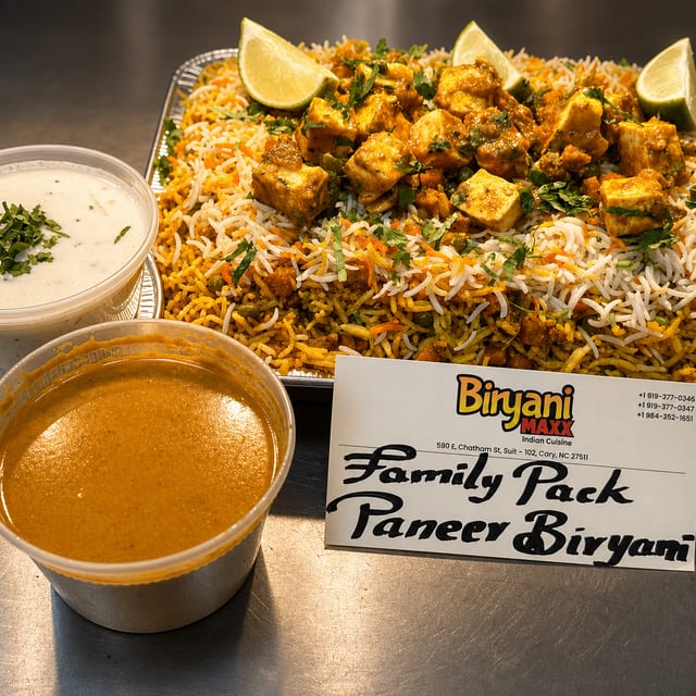 Paneer Biryani.