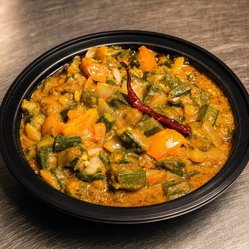Bhindi masala fry.